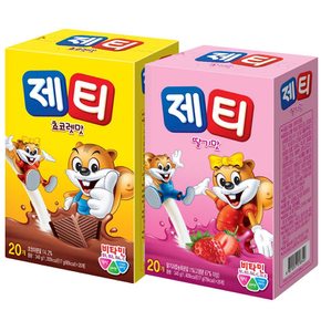 제티 2종 총 40T (딸기20T+초코20T)