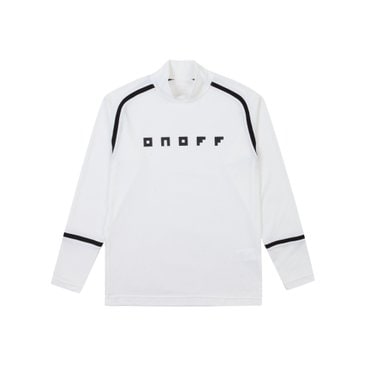 ONOFF [온오프골프웨어] 남성 스트레치 모크넥 셔츠 OF9232GB_WHITE