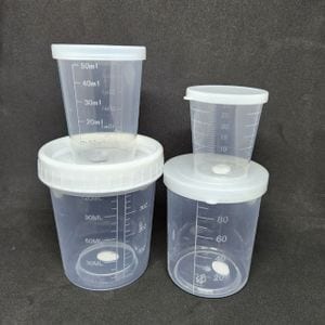 제이큐 뚜껑있는 측정컵 소분용기 소형 30ml 50ml