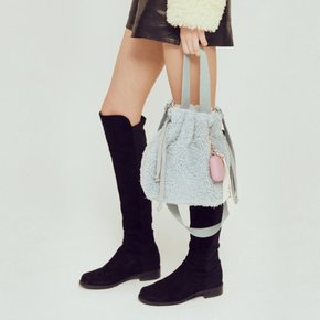 FAUX FUR BENE BUCKET BAG (LAC020KRACC)