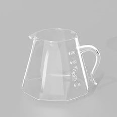 [커피서버] 티로직 내열유리 팔각 커피포트 600ml