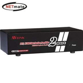 NETmate 고해상도 DVI 분배기오디오포함 모니터 1대2