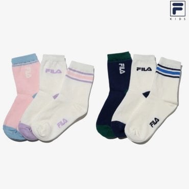 휠라키즈 ●25 휠라키즈  3PACK 장목 번들 2컬러 (FK3SCH1020X)