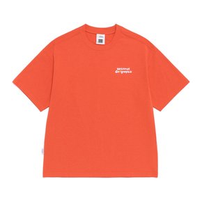 N262UTS901 소로나 쿨 그리핀 세미오버핏 반팔 티셔츠 L/ORANGE