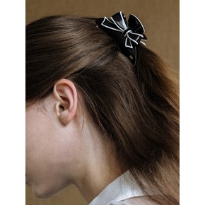 EN011 Double Color Edge Ribbon Hair Clip
