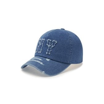 MLB 베이직 쿠퍼스 데님 5PANEL 언스트럭쳐 볼캡 (3ACPDS24N-50BLL)