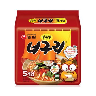 우리가락 [모닝배송][우리가락]너구리 멀티 120g x 5팩