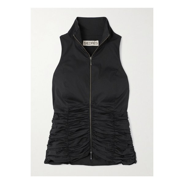 시에드레스 워츠 루치드 코튼 블렌드 트윌 터틀넥 베스트 1647597343331845