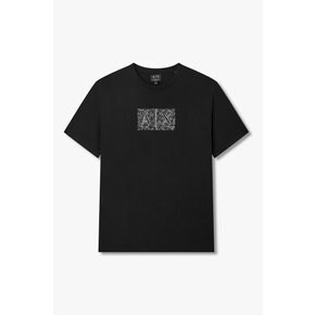 AX 남성 로고 타이포 그래픽 코튼  A416130026블랙