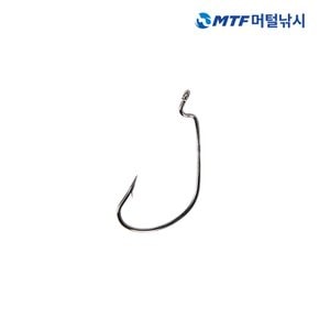 와이드훅 블랙 루어 배스 광어 바늘