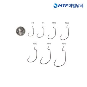 와이드훅 블랙 루어 배스 광어 바늘