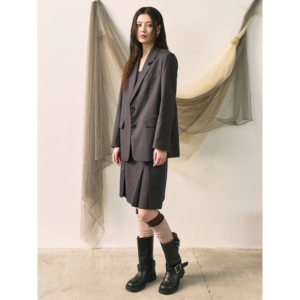 Signature Semi Overfit Jacket  Ash Stripe (KE6211M014)