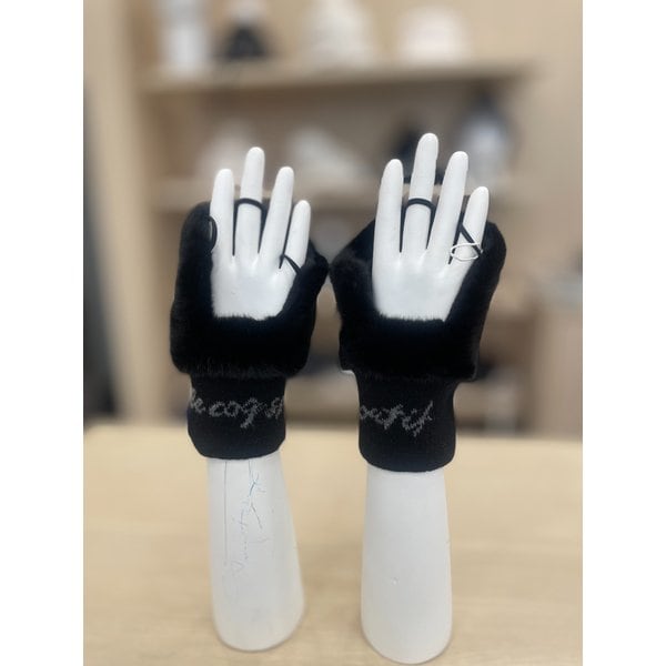 [여주점] 여성 퍼 손등 덮개 GP422LSAO7 BLCK