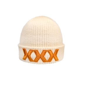 XXX WAPPEN KNITTED BEANIE - IVORY 여성골프모자/남성골프모자