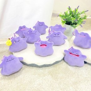 포켓몬 메타몽 축소 인형 키링 영차 안녕 찔끔 활짝 뱅뱅 흠냐흠냐 발그레 스르륵 냠냠 흐뭇 가방고리 10종
