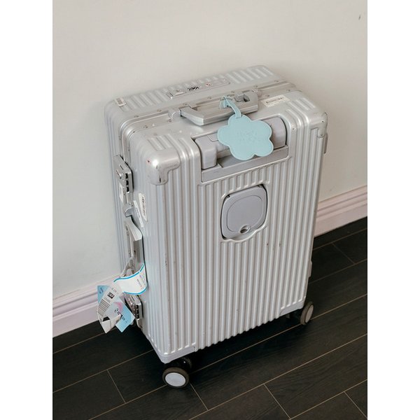 [26SS] Nae 나에 플라워 버클 러기지택_4colors