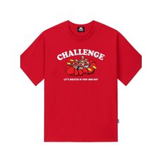 CHALLENGE BOAT BEAR GRAPHIC 티셔츠 - 레드