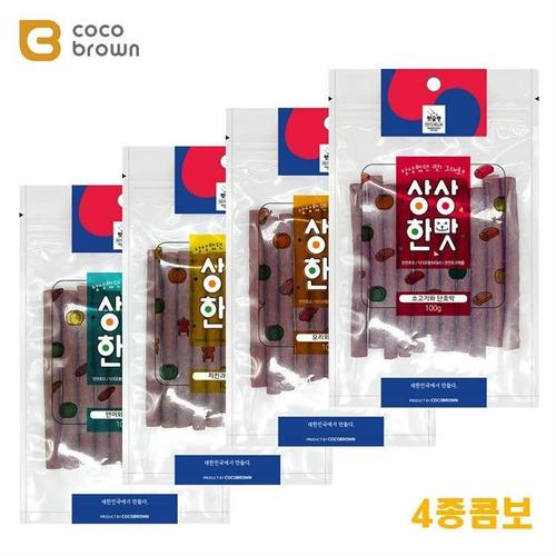 댕댕이 천연효모 단호박 육포 4종세트 단단한 대형견(1)