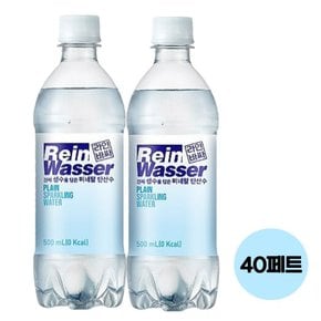 라인바싸 탄산수 플레인 500ml 40개