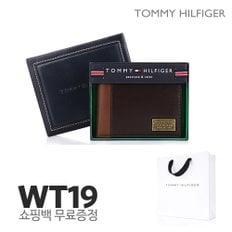 [타미힐피거 지갑] WT19 브라운 남성 지갑 22x047 (쇼핑백증정)[최초판매가 : 79,900원]