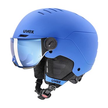  우벡스 주니어 아동 헬멧 2223  uvex rocket jr. visor blue mat