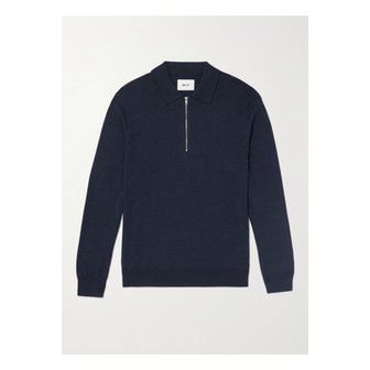 NN07 NN.07 세르지오 6605 메리노 울 하프 집 폴로 셔츠 46376663162896266