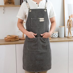 앞치마 패브릭 공방 미용실 네일샵 어린이집 카페 바리스타 남자 여자 캔버스 주방