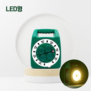 러그박스 LED 20M 캡형 그린 1.0SQ - 캠핑 릴선 전기릴선 연장선 작업선 리드선