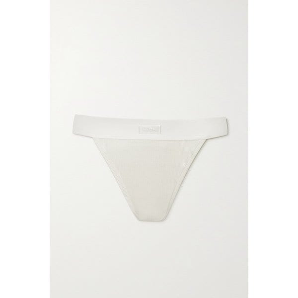 스킴스 코튼 컬렉션 골지 코튼 혼방 저지 텅 팬티 본 화이트 1647597314587455