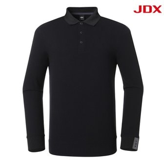 JDX_골프 [JDX] 남성 소매 포인트 골지 요꼬에리(X2TLT3450BK)