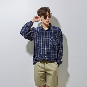 Maine check shirts (navy)