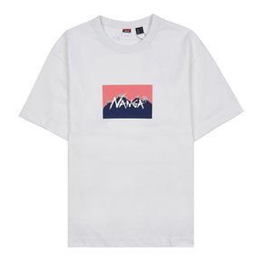 [난가]남성 에코 하이브리드 로고 티셔츠 NW2411 1G805 C WHT/PINK /1