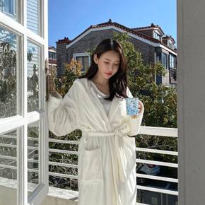 / 소프트 가운 극세사 홈웨어 로브 빅사이즈 테리 타올 잠옷