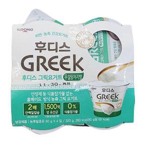 그릭요거트 (무설탕저지방) 80G X 4입 X 2개