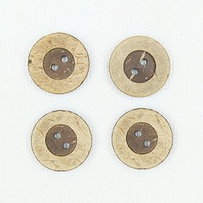 (1개) 야자 라운드 나무단추 20mm KW-007