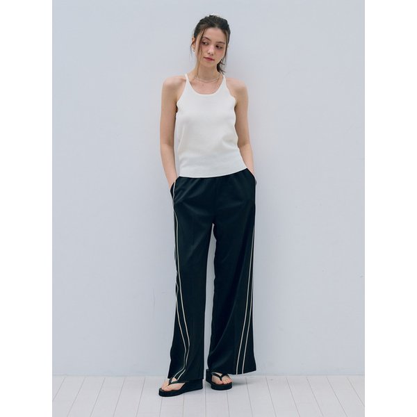 MET slit wide slacks black