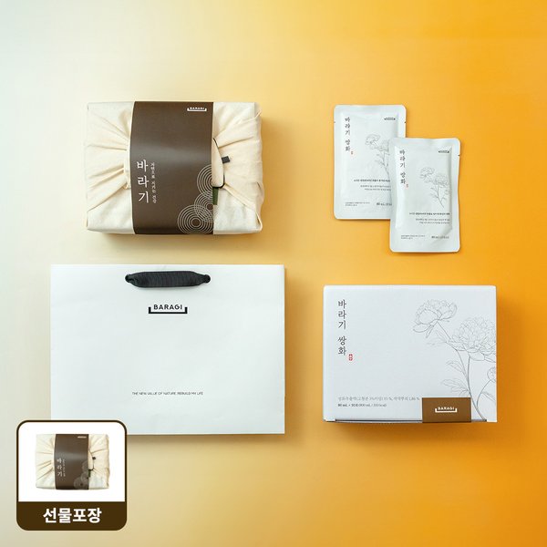 바라기 쌍화 80ml 10포 전통 쌍화차 진액 [보자기포장+쇼핑백]