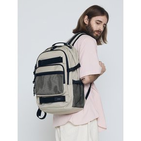 CB DOUBLE STRAP POCKET BACKPACK (BEIGE)