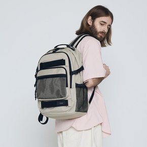 CB DOUBLE STRAP POCKET BACKPACK (BEIGE)