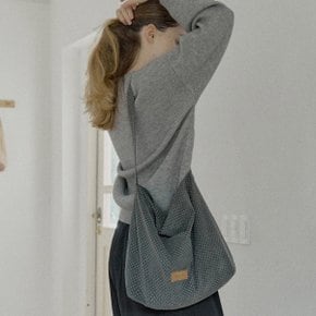 Dot Pattern Eco Bag - DARK GREY