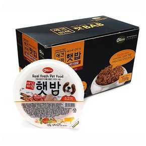 애견비책 햇밥 소고기 120g 6개입 1박스 강아지 간식