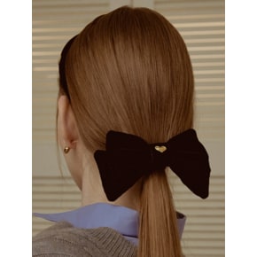 Heart Classic Double Ribbon Hair pin HB2217