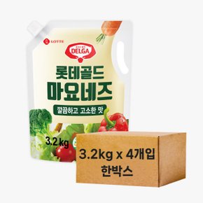 주문제품 2704. 마요네즈(스파우트팩) - 롯데 3.2kg x 4개(한박스)  / 무료배송