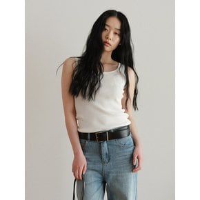 Back Cross Knit Top (2color)