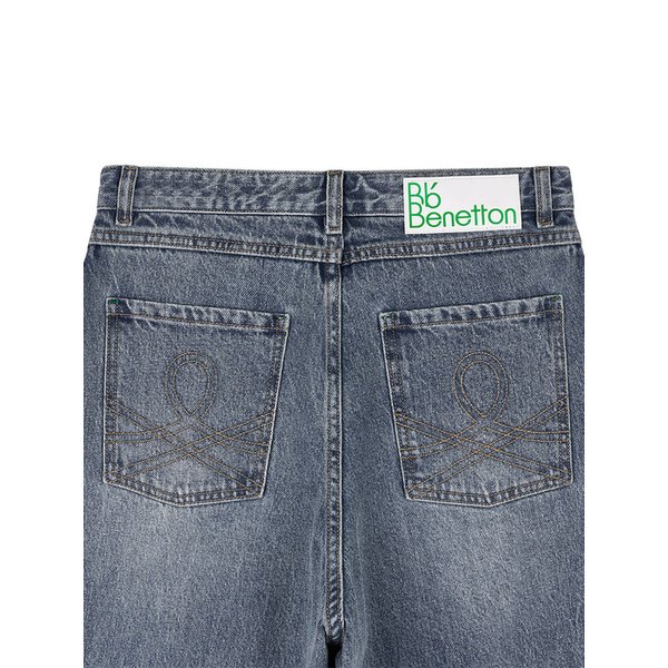 와이드 워시드 데님 팬츠 (Light Blue)