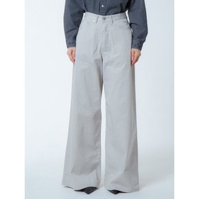 와이드 플레어 면팬츠 그레이_WIDE FLARE COTTON PANTS GRAY