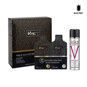 수화연 새치염색약 블랙 7세트 + 볼륨짱짱 흑채 스프레이 블랙 120ml