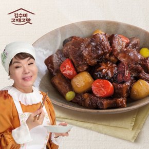 김수미 그때그맛 뼈없는 소갈비찜 500g*4팩