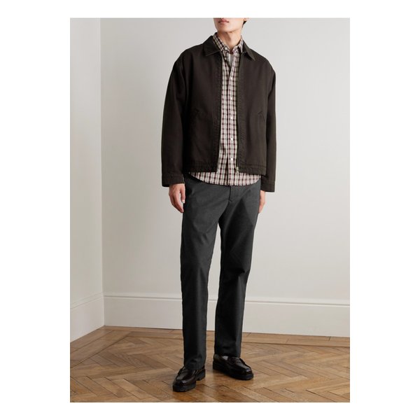 NN.07 에이든 1067 스트레이트 레그 그레인 드 푸드르 팬츠 46376663162896313