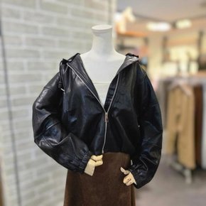 LC31FYJP523X 니트 후드 페이크레더점퍼